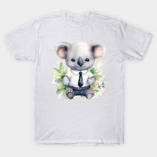 Koala Wearing a Tie T-Shirt